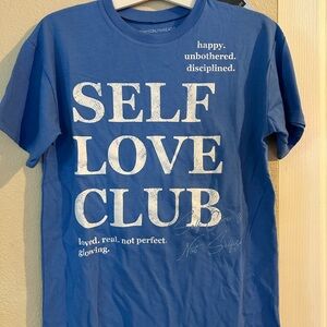 Blue self love t-shirt